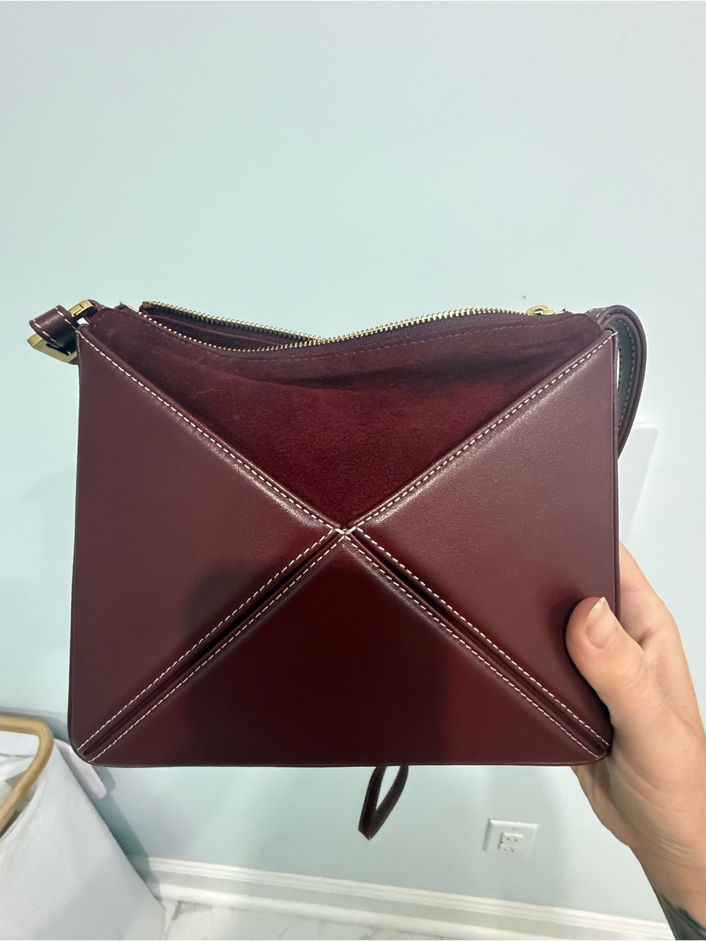 Mlouye Mini Flex In Burgundy — image 7 of 8